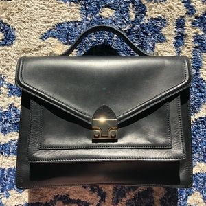 Loeffler Randall rider satchel shoulder bag black